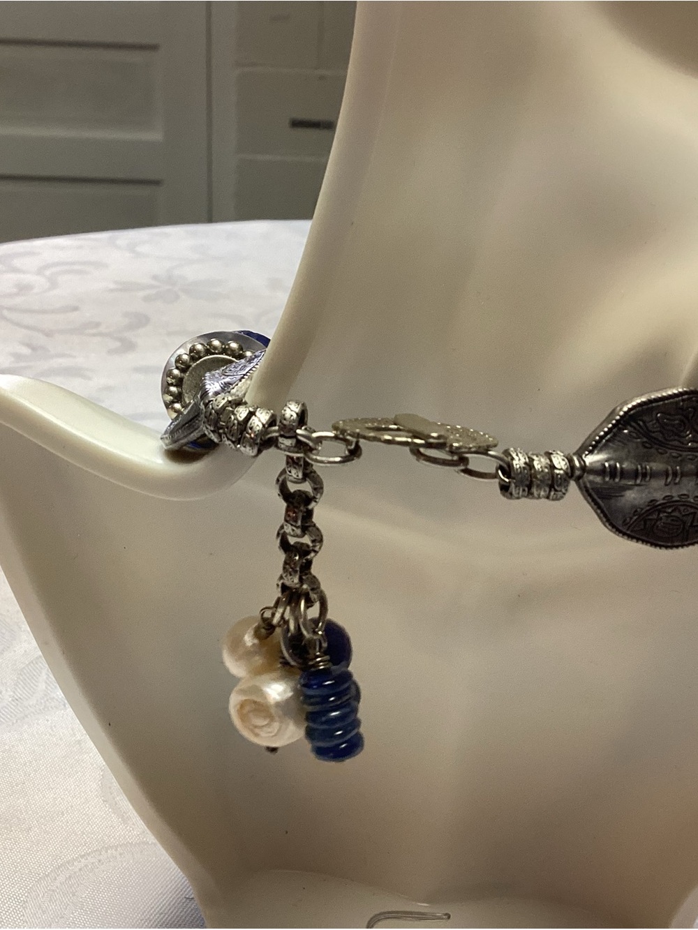 Bold Cobalt Blue Glass. Stunning Bead Necklace💙💙💙💙💙 - Picture 4 of 9